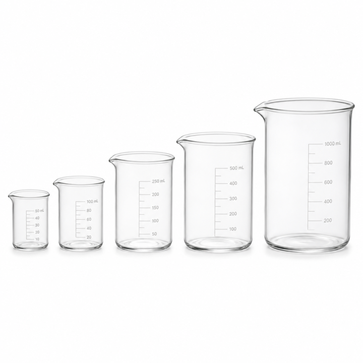 Borosilicate Glass Beaker Set — 5 Sizes