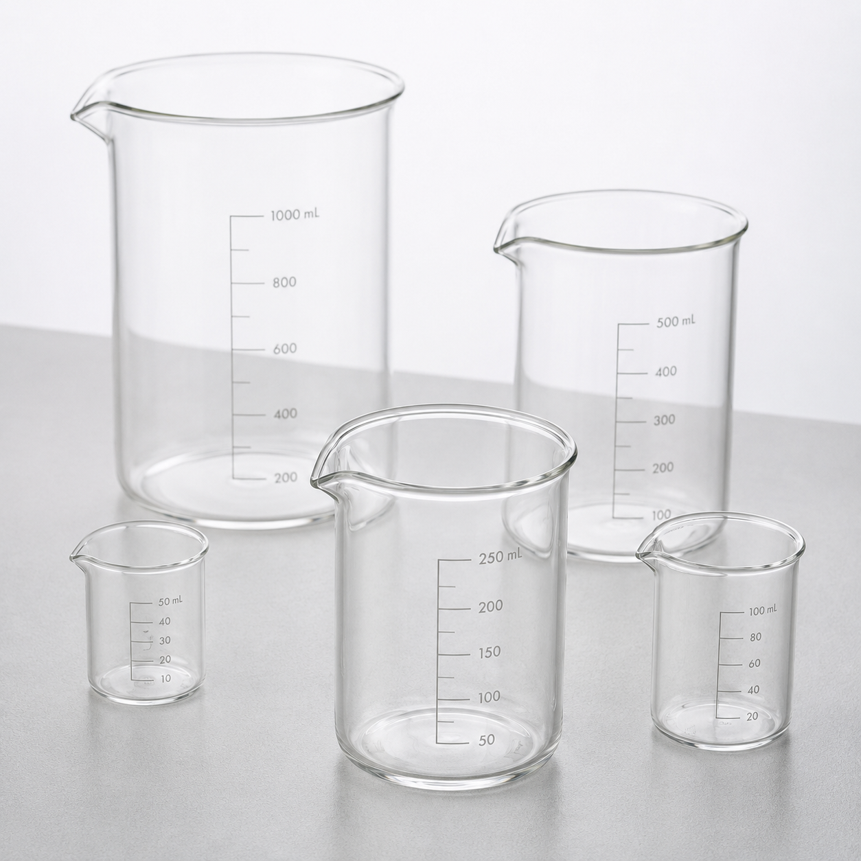 Borosilicate Glass Beaker Set — 5 Sizes - Image 2