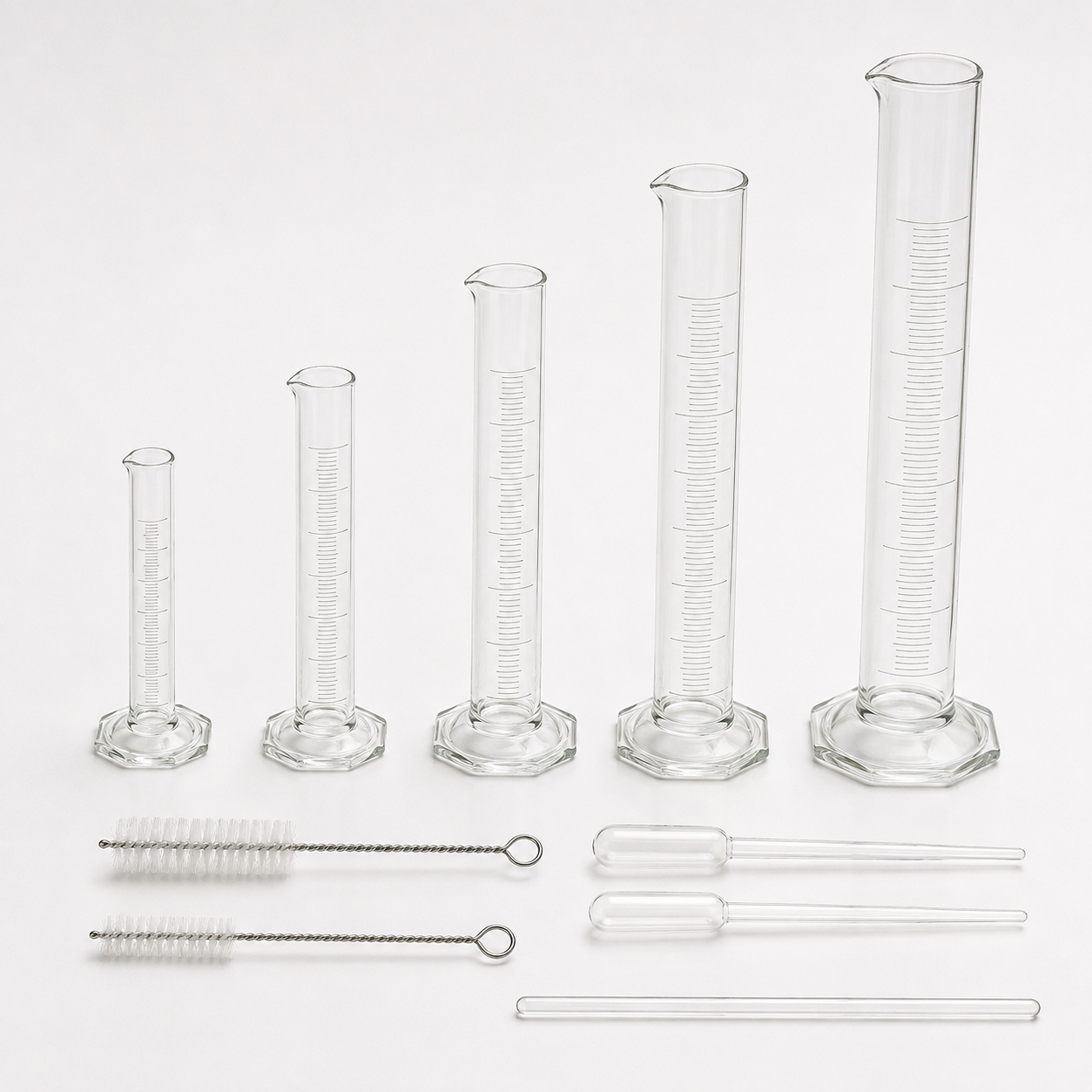 Glass Graduated Measuring Kit — 10 Pieces - Image 2