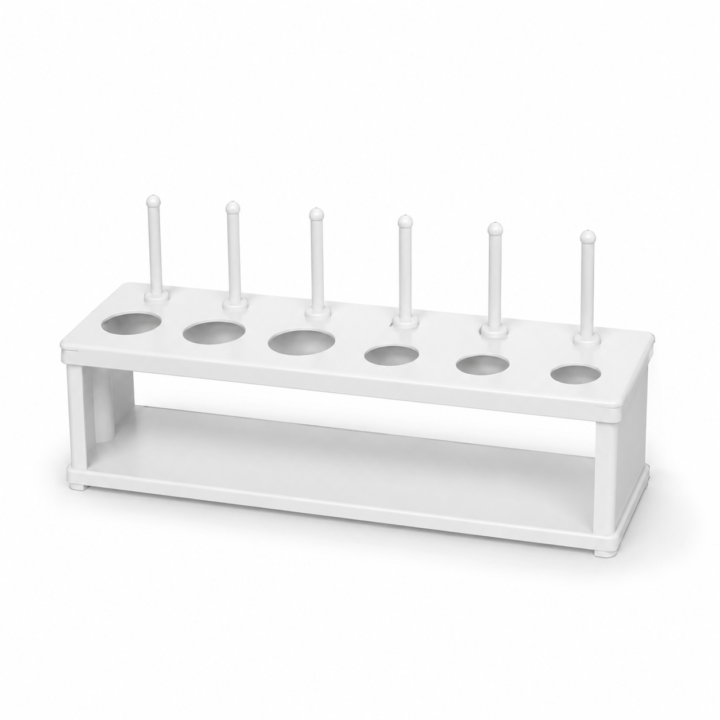 Polypropylene Test Tube Rack — 6 Place