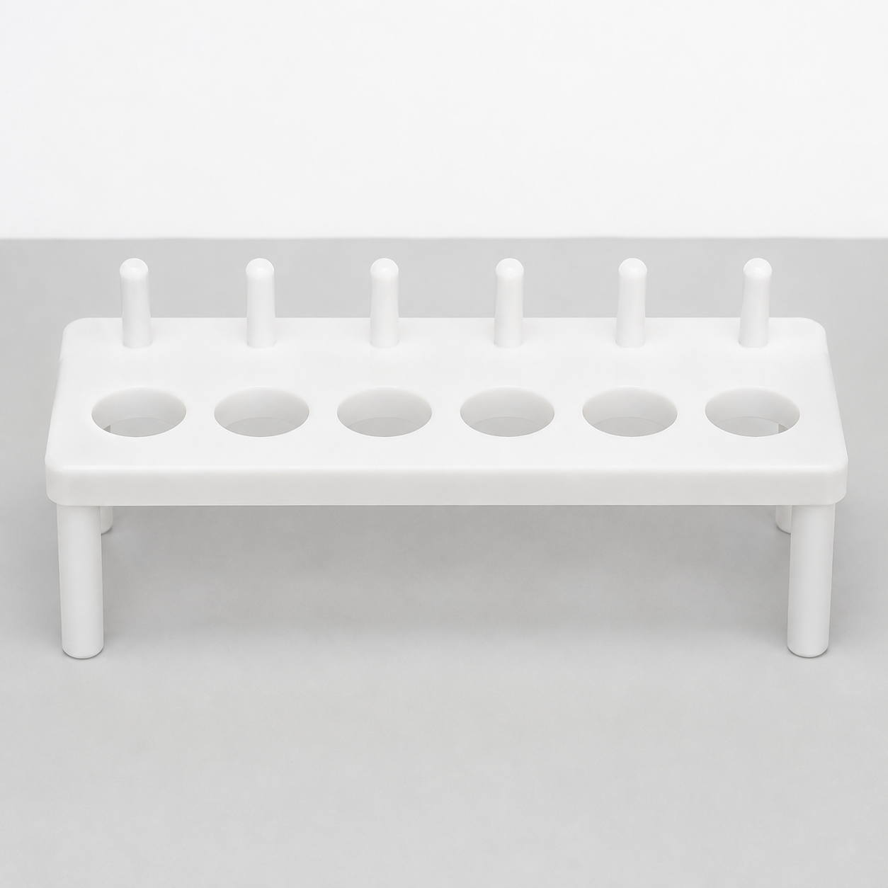 Polypropylene Test Tube Rack — 6 Place - Image 2