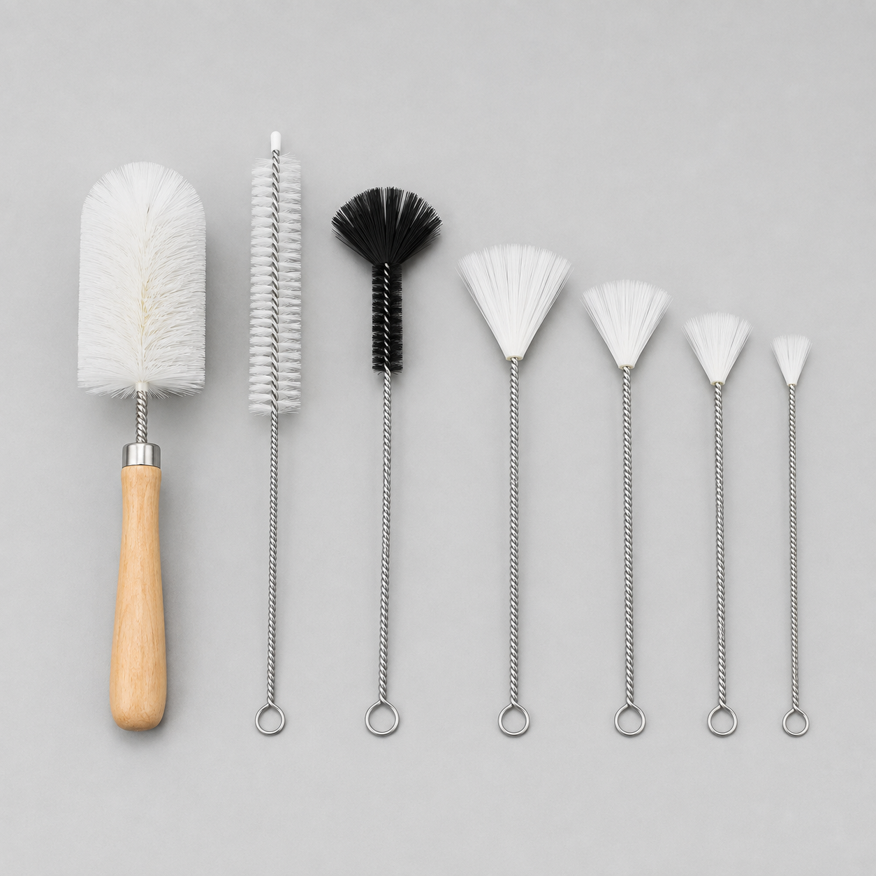 Laboratory Glassware Cleaning Brush Set — 7 Sizes - Image 2