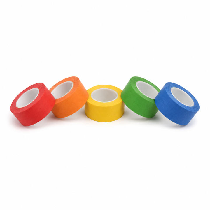 Removable Laboratory Labeling Tape — 5 Color Set
