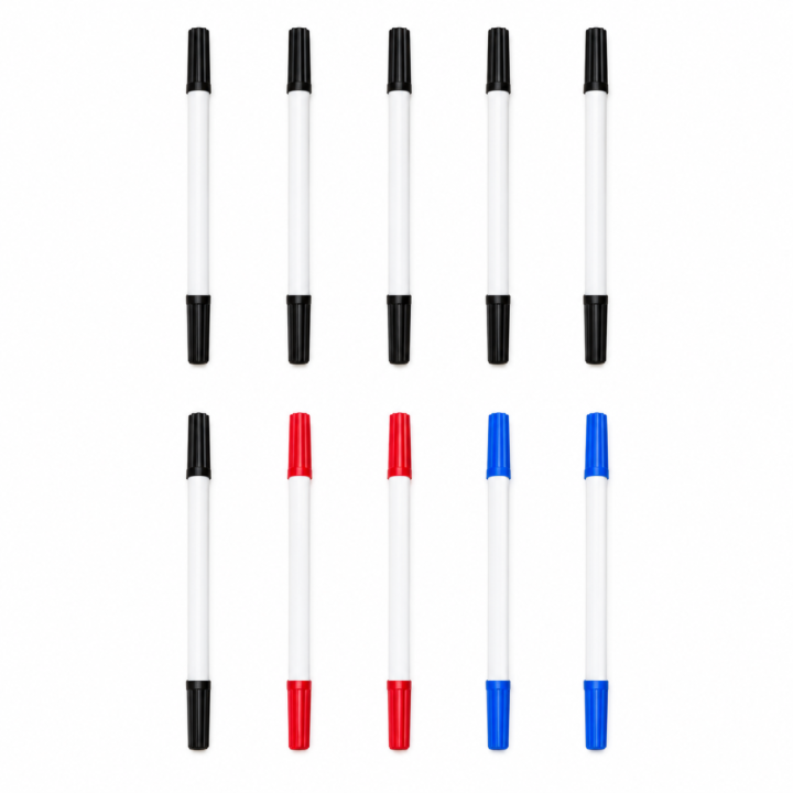 Alcohol-Resistant Dual-Tip Lab Markers — 10 Pack