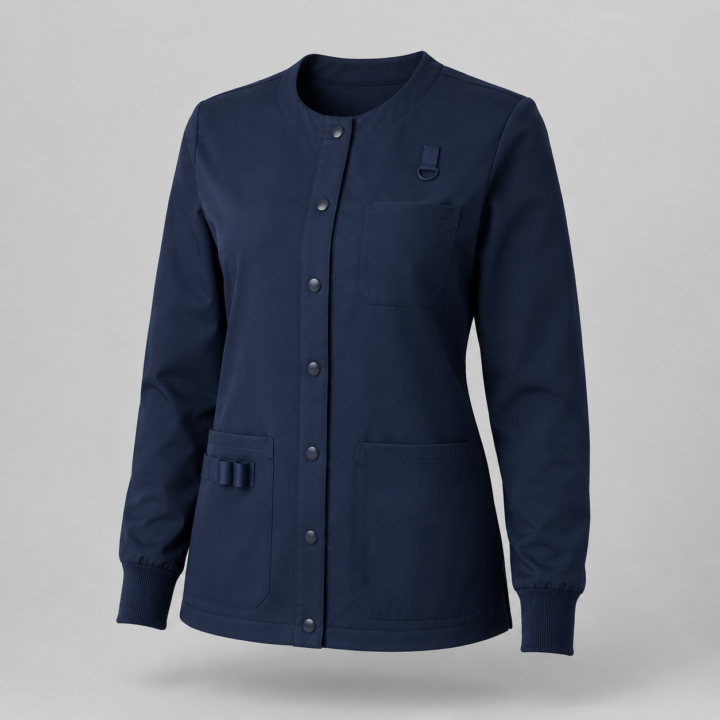 Women’s Snap-Front Scrub Jacket