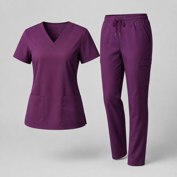 Women’s Multi-Pocket Stretch Scrub Set
