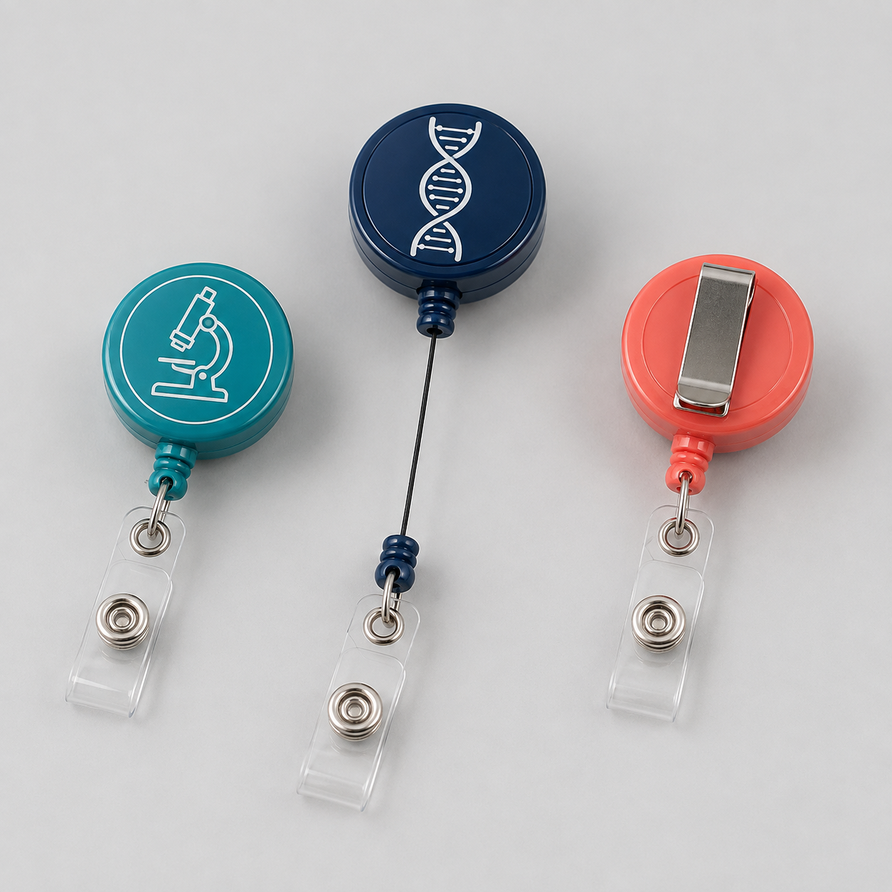 Medical-Themed Retractable Badge Reels — 8 Pack - Image 2
