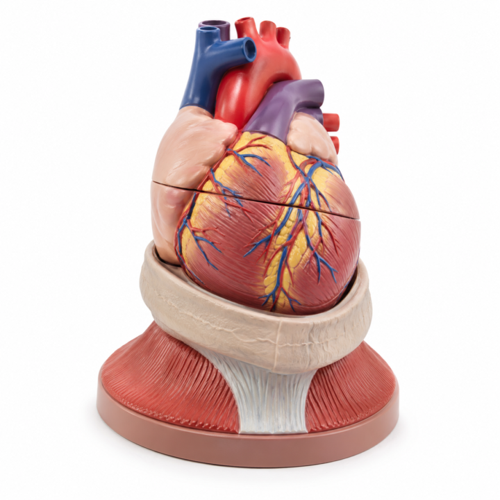 Life-Size Two-Part Human Heart Model