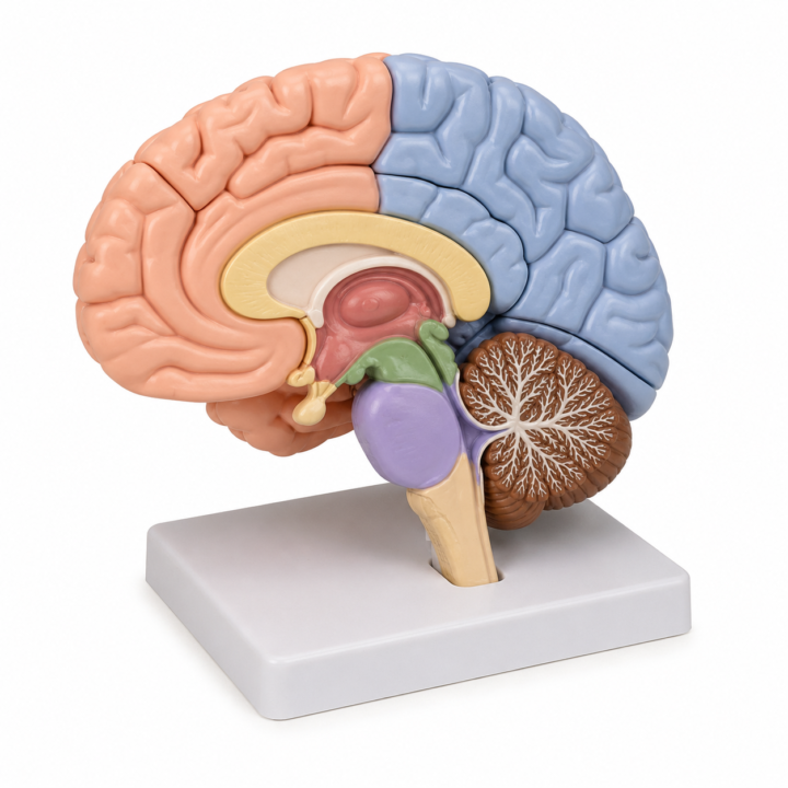 Life-Size Nine-Part Human Brain Model